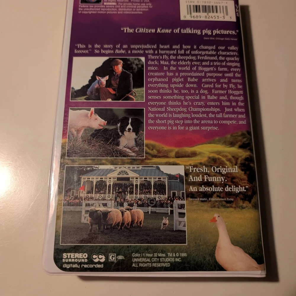Babe Movie VHS